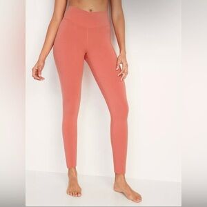 Old Navy Active - Extra High Waist Crossover PowerChill Legging, Coral, Size M